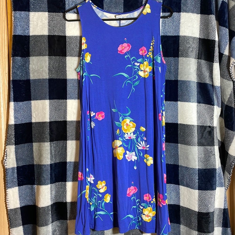 Old Navy Blue Floral Dress